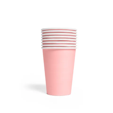Papkopper i Lyserød 210ml