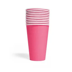 Papkopper i pink 350 ml