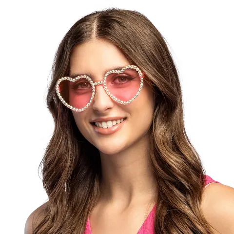 Party Briller Diamond heart