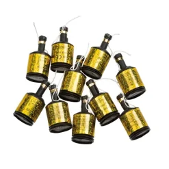 Party poppers 8 stk i guld