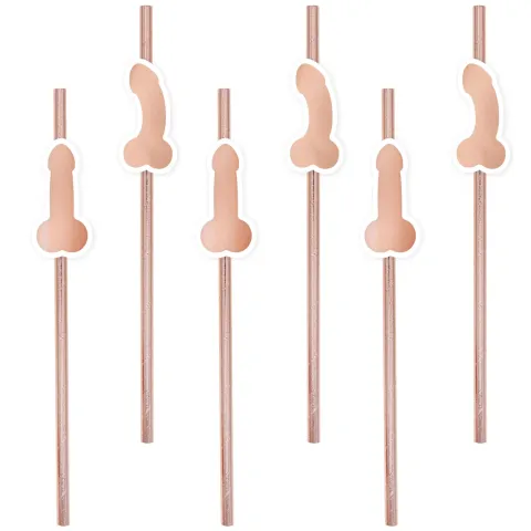 Penis sugerør i rosegold