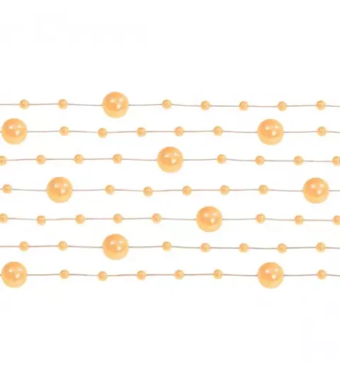 Perleguirlande i Pastel Guld
