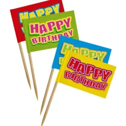Picks 24stk - Happy birthday