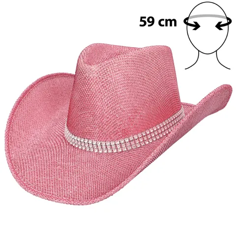 Pinkglitter cowboyhat "Midnight"