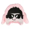 Pink Puddel Plys halvmaske