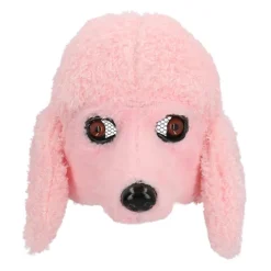Pink Puddel Plys halvmaske