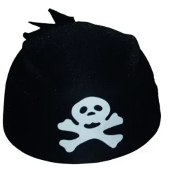 Pirathat Bandana hat i sort