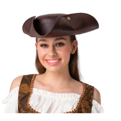 Pirathat Tricorn i brun