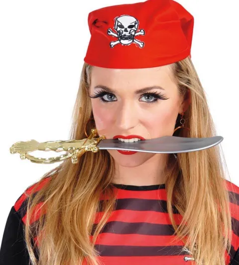 Piratsværd blød plast, 33cm