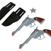 2 Pistoler med etui og Badge