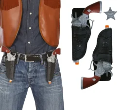 2 Pistoler med etui og Badge