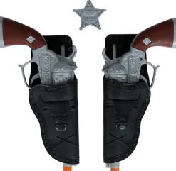 2 Pistoler med etui og Badge