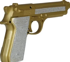Pistol i guld-glitter