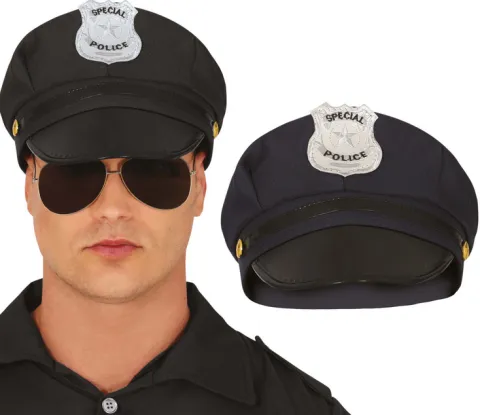 Police hat - Sort