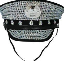 Politihat med bling
