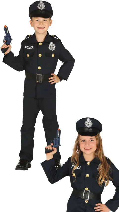 Politi kostume til børn