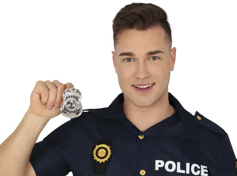 Politi skilt - Super police i Metal