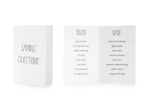 Polterabend "Truth or Dare" kort