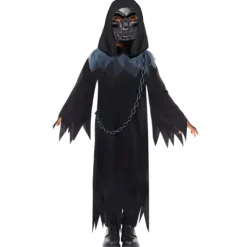 Reaper kåbe med maske til børn