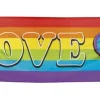 Regnbue farvet Flag LOVE