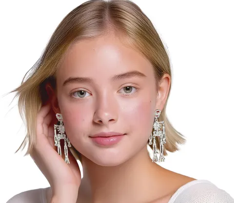 Øreringe - Skelet med bling