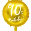 90 år Folieballon i GULD