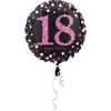 18 år folie ballon sparkling pink