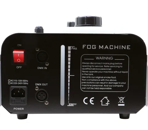 Røgmaskine med Lys og Fjernbetjening 1500W