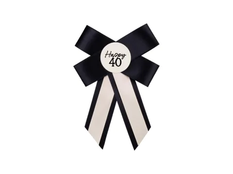 Rosette 40 år i sort-råhvid