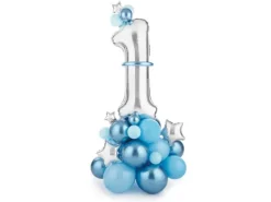 1 års Ballon dekoration i blå