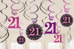 21 år Swirls Sparkling pink