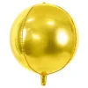 Rund folieballon i guld
