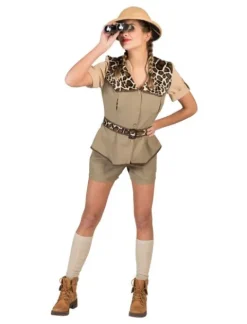 Safari kostume til kvinder