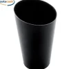Serveringsglas i sort plast