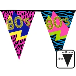 80´s Flagbanner 6 meter med spidsflag