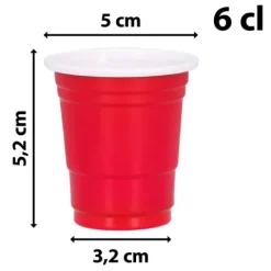 Shotglas - Red Cups 20stk