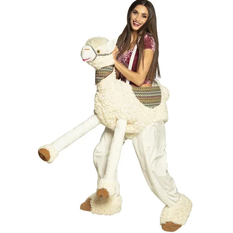 Sjovt Rid på Lama Kostume