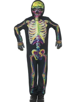 Skelet Kostume - Glow in the Dark til børn