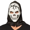 Skelet maske med hætte