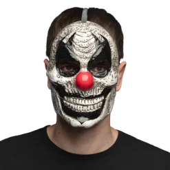 Skrækkelig Klovn Maske med Bevægelig Kæbe