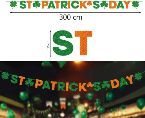 Skt Patricks Day kartonbanner