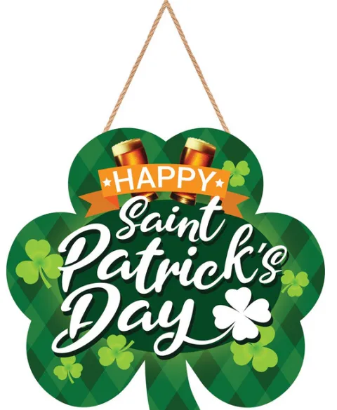 Skt. Patricks day skilt