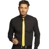 Slips i satin neon Gul
