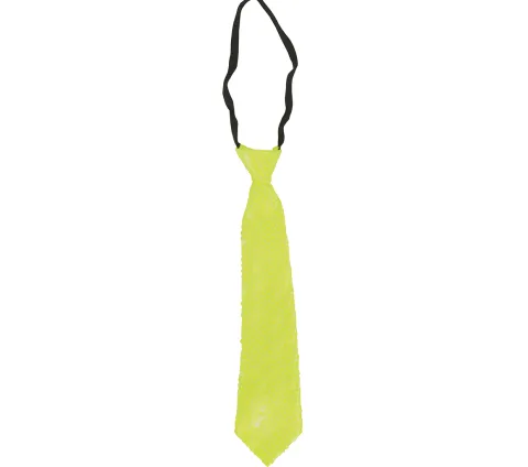 Slips med pailletter i neon gul
