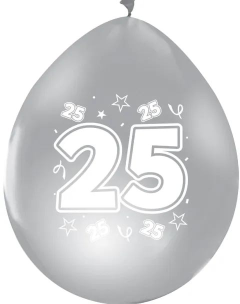Sølvballoner 25