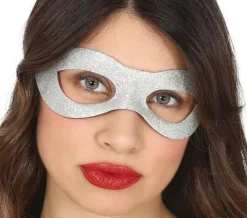 Sølv glittermaske