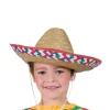 Sombrero i strå til børn. ø33cm