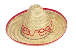 Sombrero i strå til børn. ø33cm