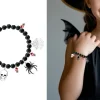 Sort Armbånd med Halloween Vedhæng