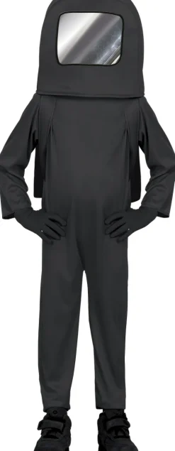 Sort astronautkostume til børn